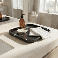 MARBLE SQUIRCLE TRAY | Nero Marquina