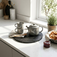 CIRCLE MARBLE TRIVET | Black - Shop premium Home Decor for modern interiors - premium homewares - luxury home decor online