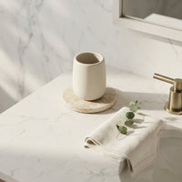 MINI ROUND STONE TRIVET | Travertine (filled)