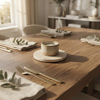 MINI ROUND STONE TRIVET | Travertine (filled)