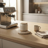 MINI ROUND STONE TRIVET | Travertine (unfilled)