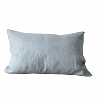 STONEWASHED LINEN RECTANGLE CUSHION COVER | 35*55 | Mist - Shop premium Home Decor for modern interiors - premium homewares - luxury home decor online