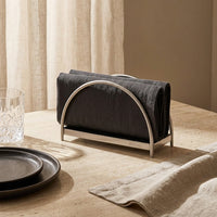 GEO NAPKIN HOLDER | Brushed Nickel & Nero - Shop premium Home Decor for modern interiors - premium homewares - luxury home decor online