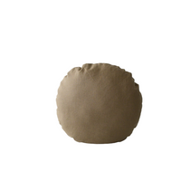 STONEWASHED LINEN ROUND CUSHION COVER | 40cm dia | Latte
