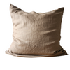 STONEWASHED LINEN SQUARE CUSHION COVER | 65*65 | Latte
