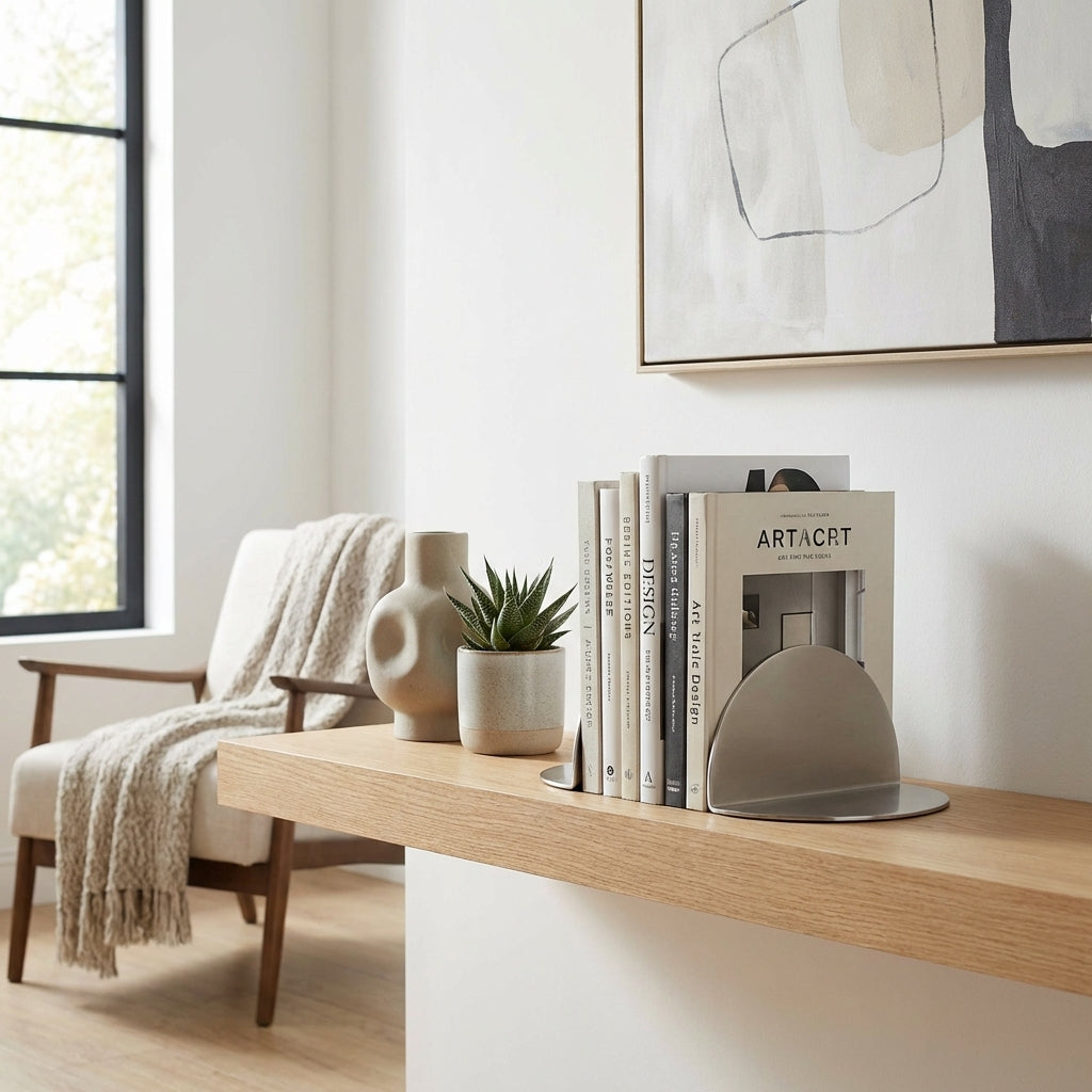 BOOKENDS | Nickel - Shop premium Home Decor for modern interiors - premium homewares - luxury home decor online
