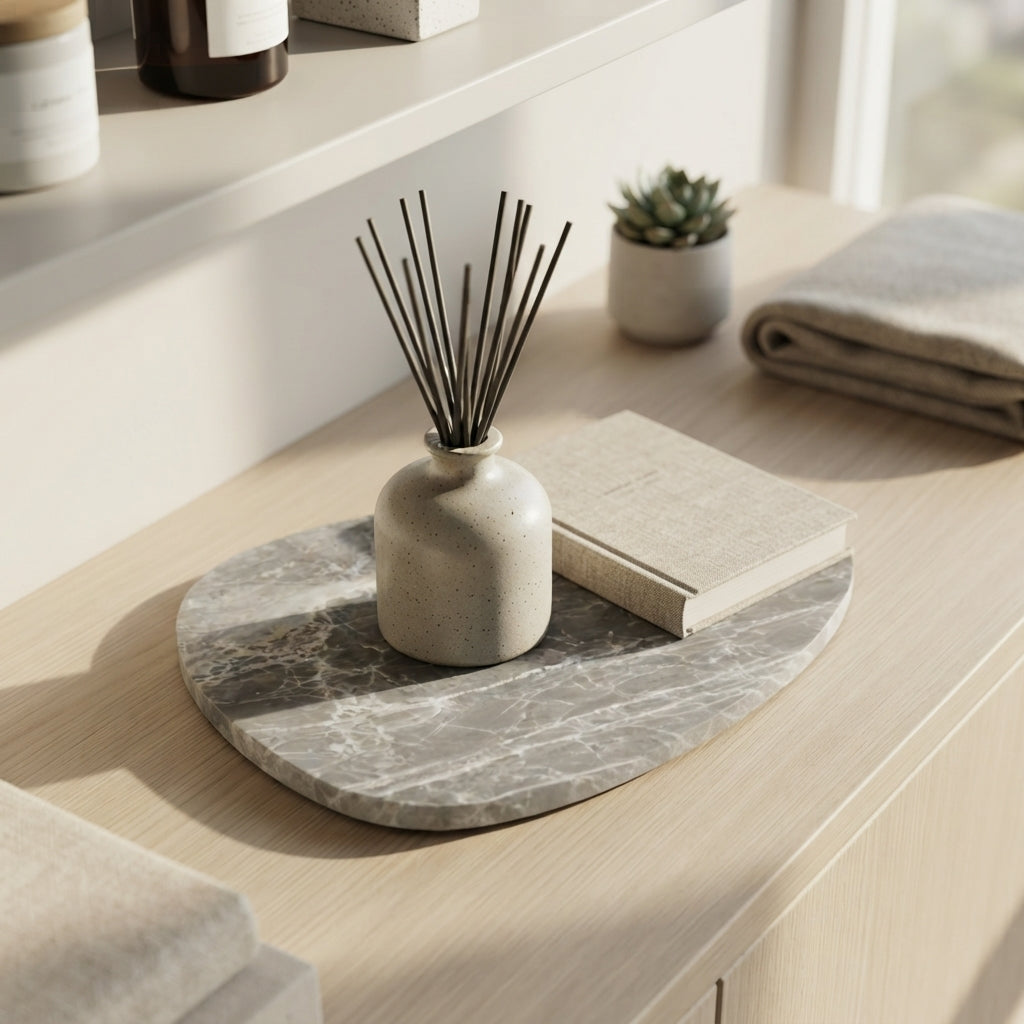PEBBLE STONE TRIVET | Mystic White