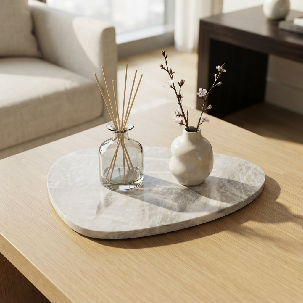 PEBBLE STONE TRIVET | Mystic White