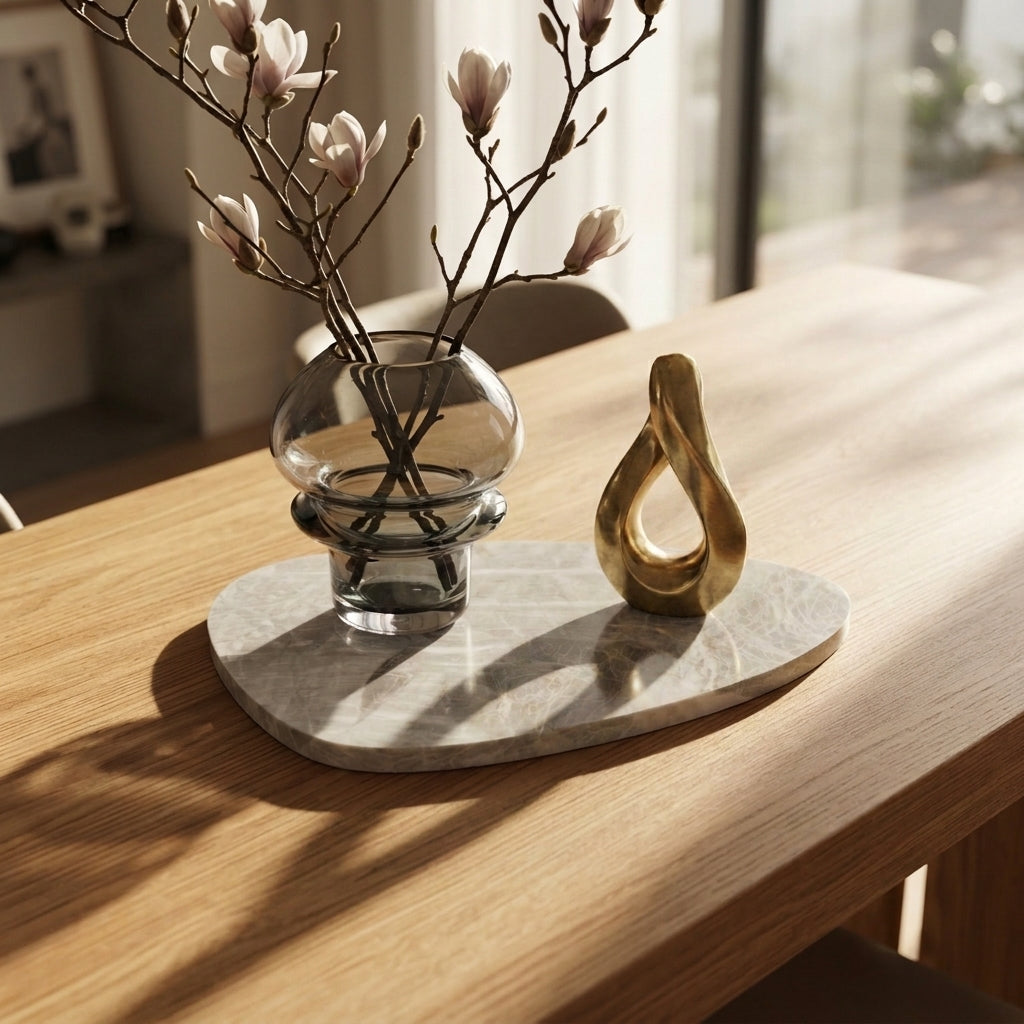 PEBBLE STONE TRIVET | Mystic White