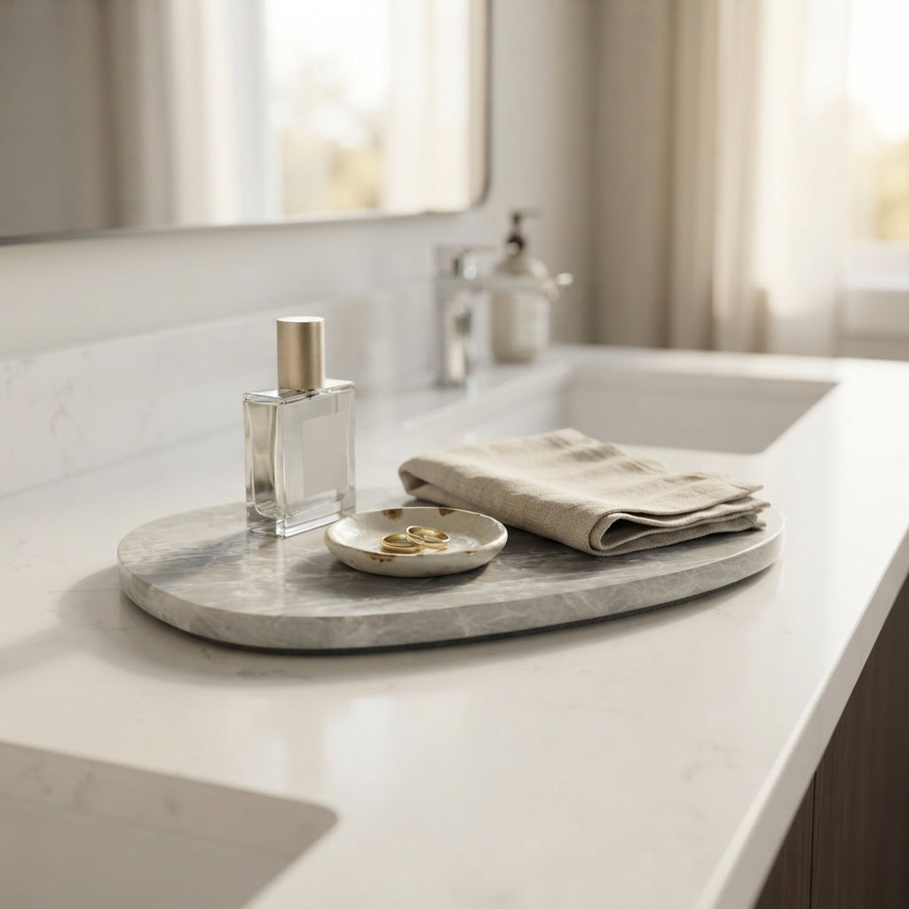 PEBBLE STONE TRIVET | Mystic White
