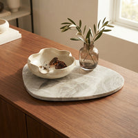 PEBBLE STONE TRIVET | Mystic White