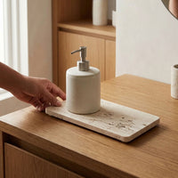RECTANGLE STONE TRAY | Travertine (unfilled)