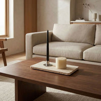 RECTANGLE STONE TRAY | Travertine (unfilled)