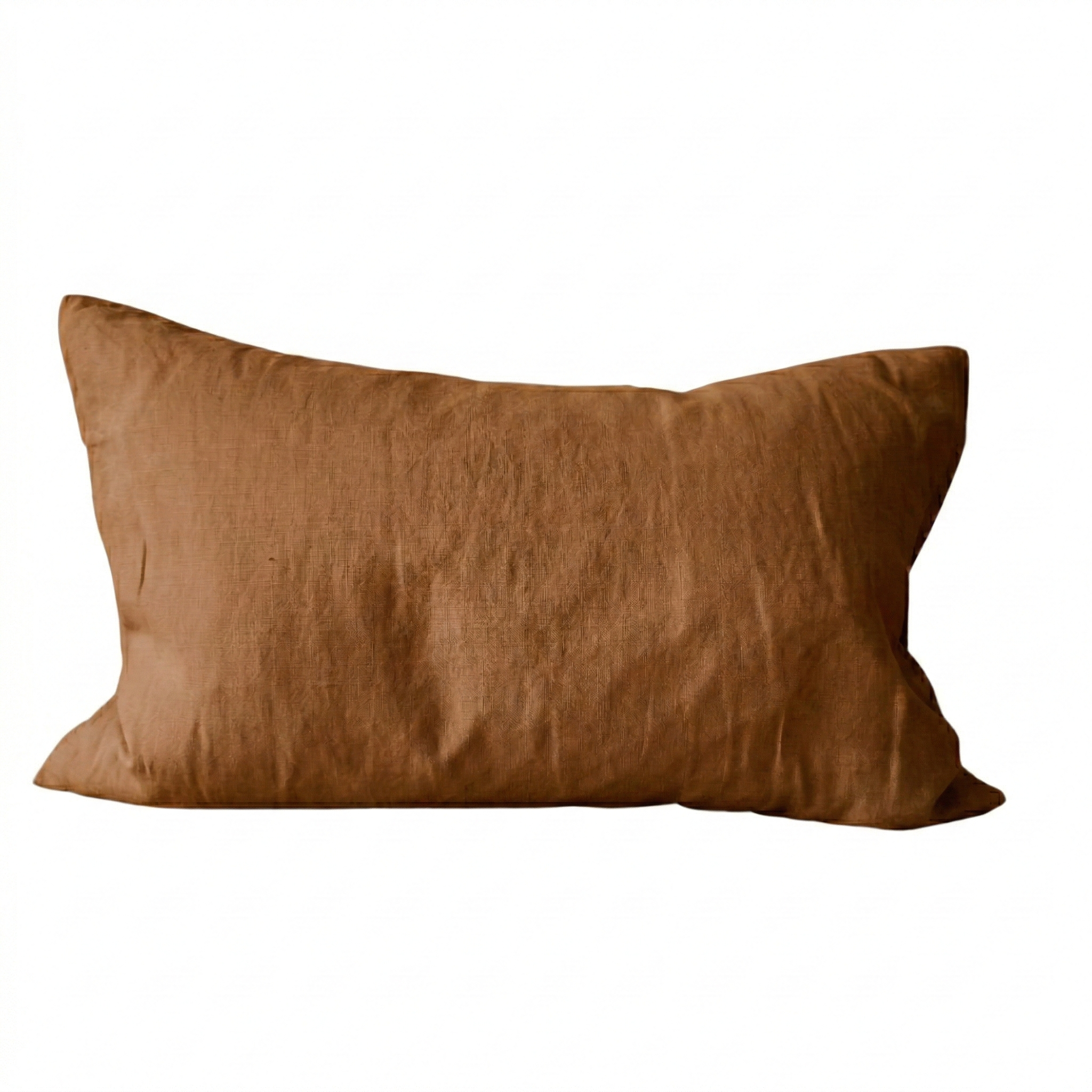 STONEWASHED LINEN RECTANGLE CUSHION COVER | 35*55 | Toffee - Shop premium Home Decor for modern interiors - premium homewares - luxury home decor online