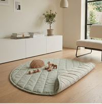 Behr&Co reversible sage (green) and stripe baby play mat which can be used for tummy time too