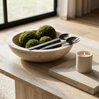 GEO SALAD SERVERS | Black Nickel