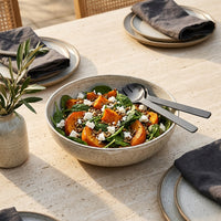 GEO SALAD SERVERS | Black Nickel