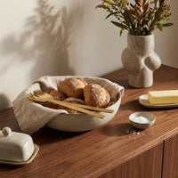 GEO SALAD SERVERS | Brass