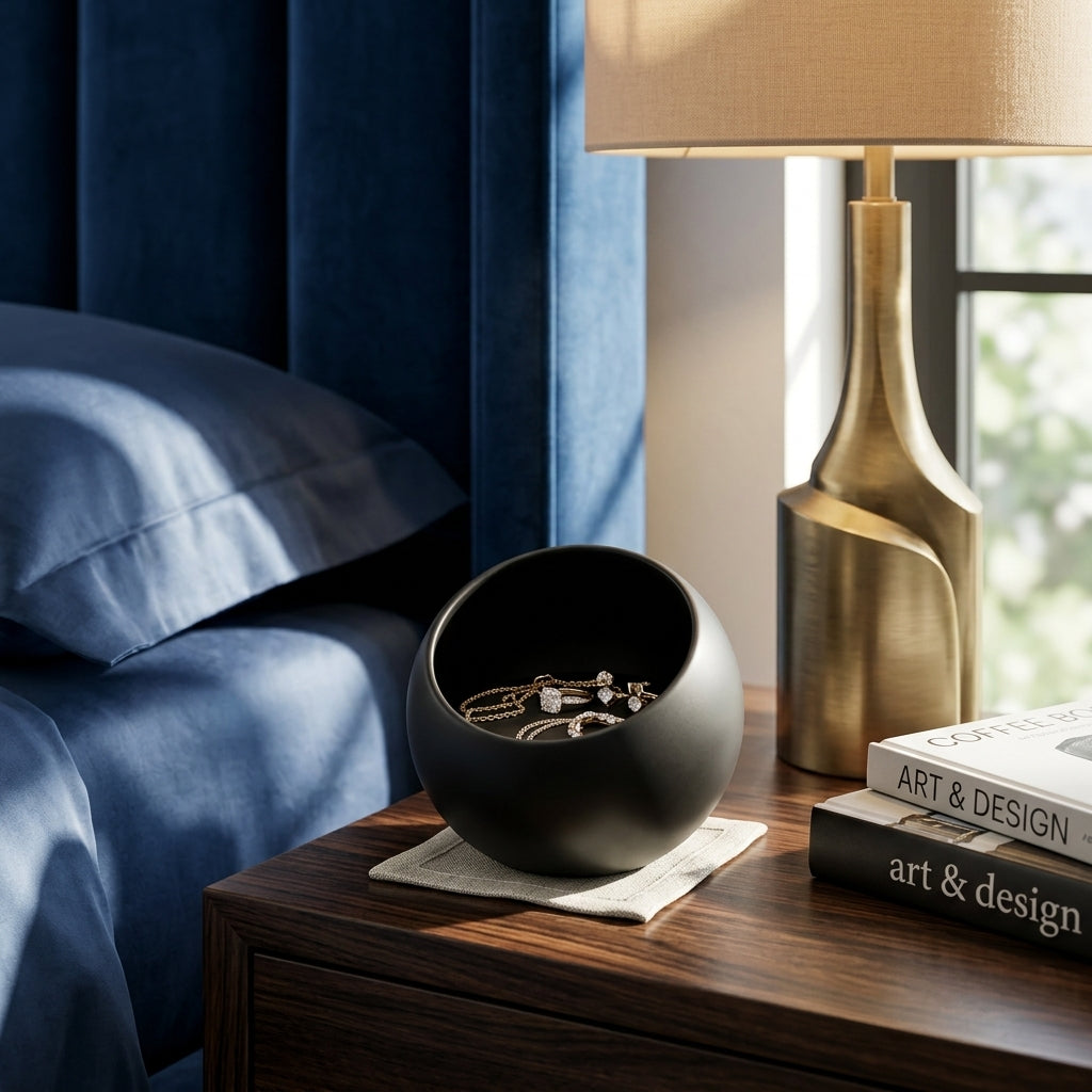 CENTURY SPHERE HOLDER | Black - Shop premium Home Decor for modern interiors - premium homewares - luxury home decor online