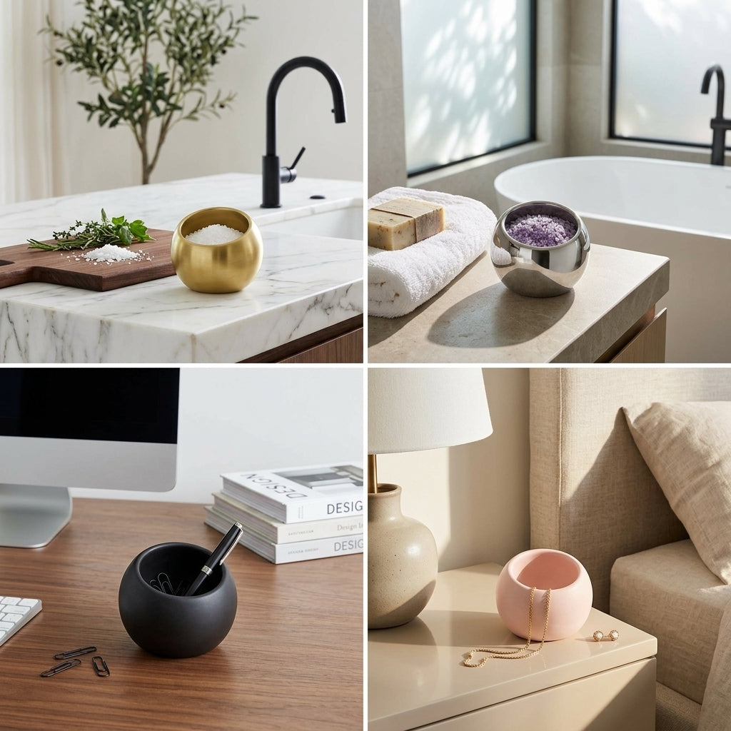 CENTURY SPHERE HOLDER | Brass