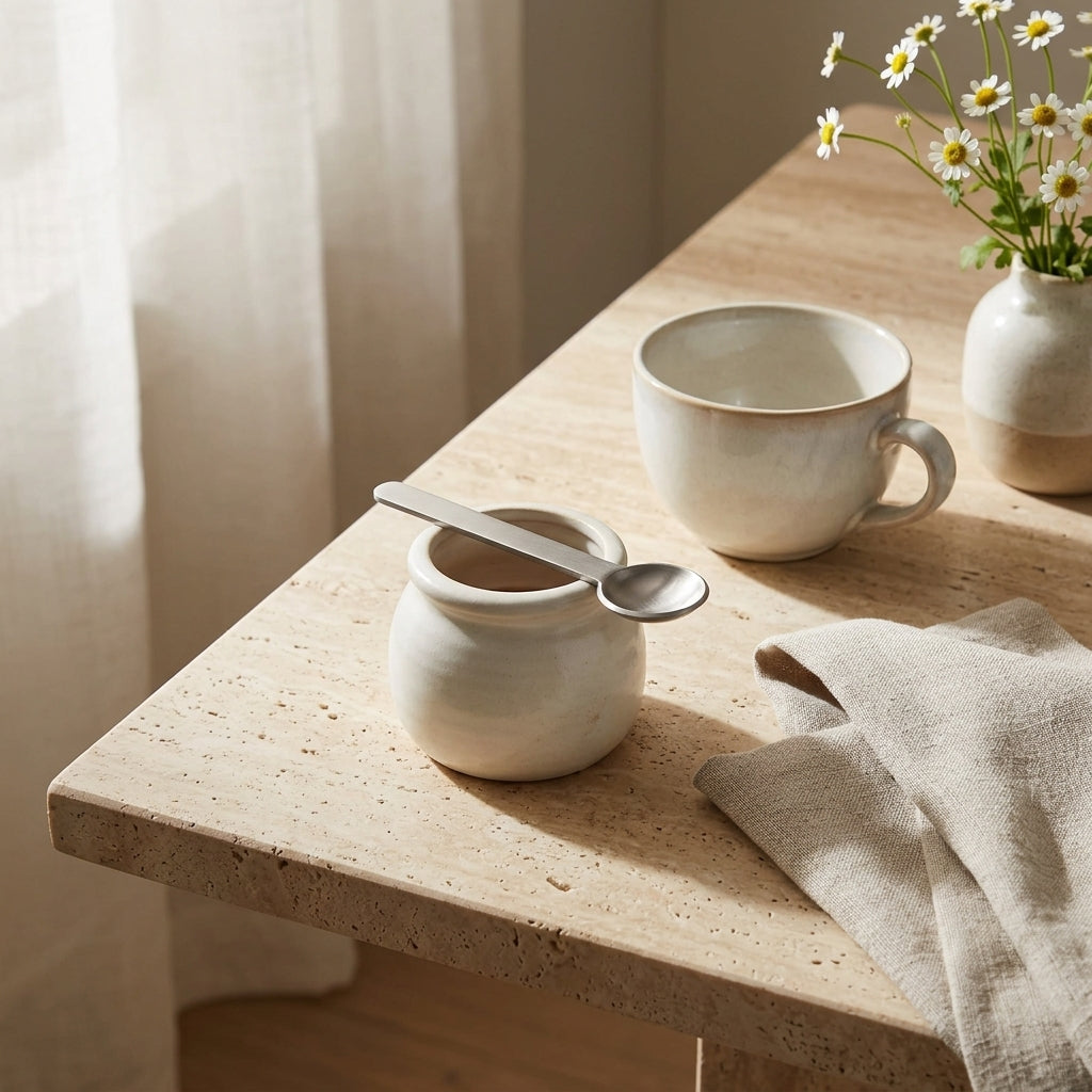 GEO SPOON | Brushed Nickel