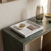 SQUARE STONE TRAY | Carrara - Shop premium Home Decor for modern interiors - premium homewares - luxury home decor online