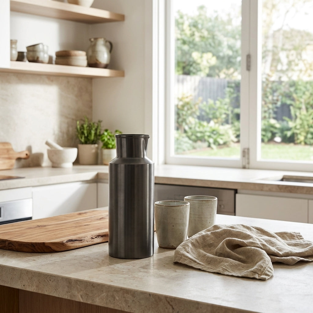GEO WATER PITCHER | Black Nickel - Shop premium Home Decor for modern interiors - premium homewares - luxury home decor online