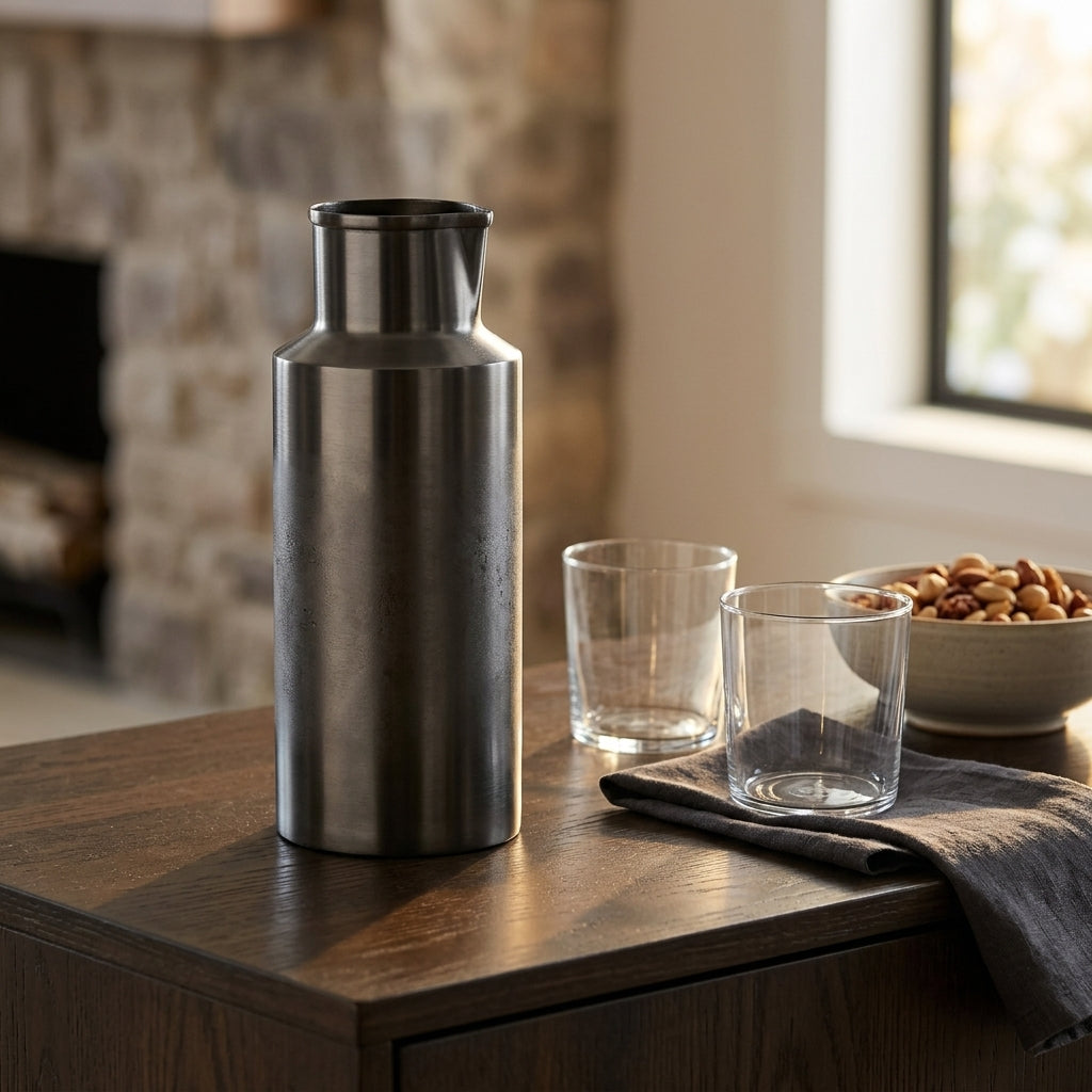 GEO WATER PITCHER | Black Nickel - Shop premium Home Decor for modern interiors - premium homewares - luxury home decor online