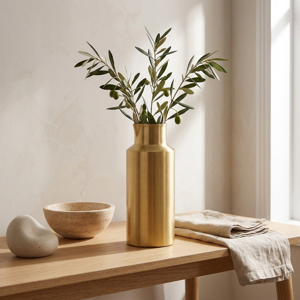 GEO WATER PITCHER | Brass