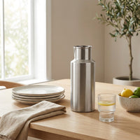 GEO WATER PITCHER | Brushed Nickel - Shop premium Home Decor for modern interiors - premium homewares - luxury home decor online