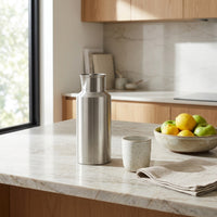 GEO WATER PITCHER | Brushed Nickel - Shop premium Home Decor for modern interiors - premium homewares - luxury home decor online