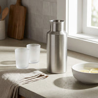 GEO WATER PITCHER | Brushed Nickel - Shop premium Home Decor for modern interiors - premium homewares - luxury home decor online