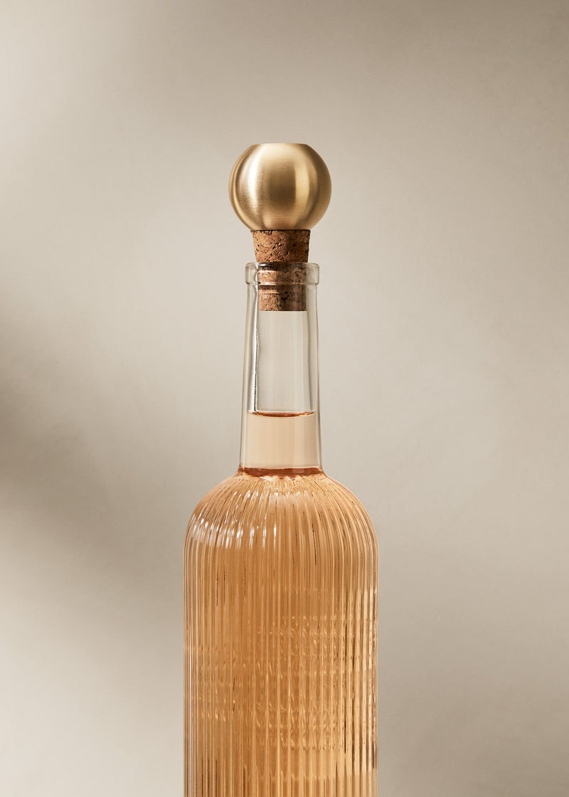 BOTTLE STOPPER ROUND | Brass - Shop premium Home Decor for modern interiors - premium homewares - luxury home decor online