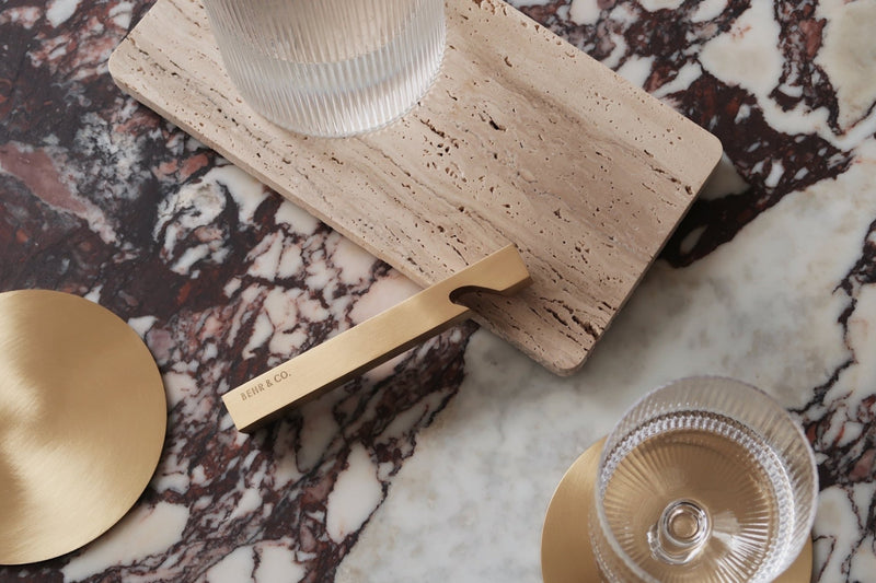 RECTANGLE STONE TRAY | Travertine (unfilled) - Shop premium Home Decor for modern interiors - premium homewares - luxury home decor online