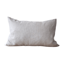 STONEWASHED LINEN RECTANGLE CUSHION COVER | 35*55 | Ash - Shop premium Home Decor for modern interiors - premium homewares - luxury home decor online