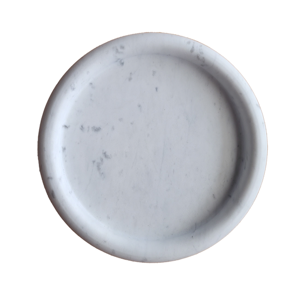 ROUND STONE TRAY | Carrara