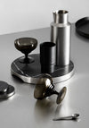 GEO GRAZING BOARD ROUND | Brushed Nickel & Nero