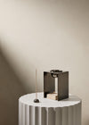OIL BURNER  | Black Nickel & Travertine