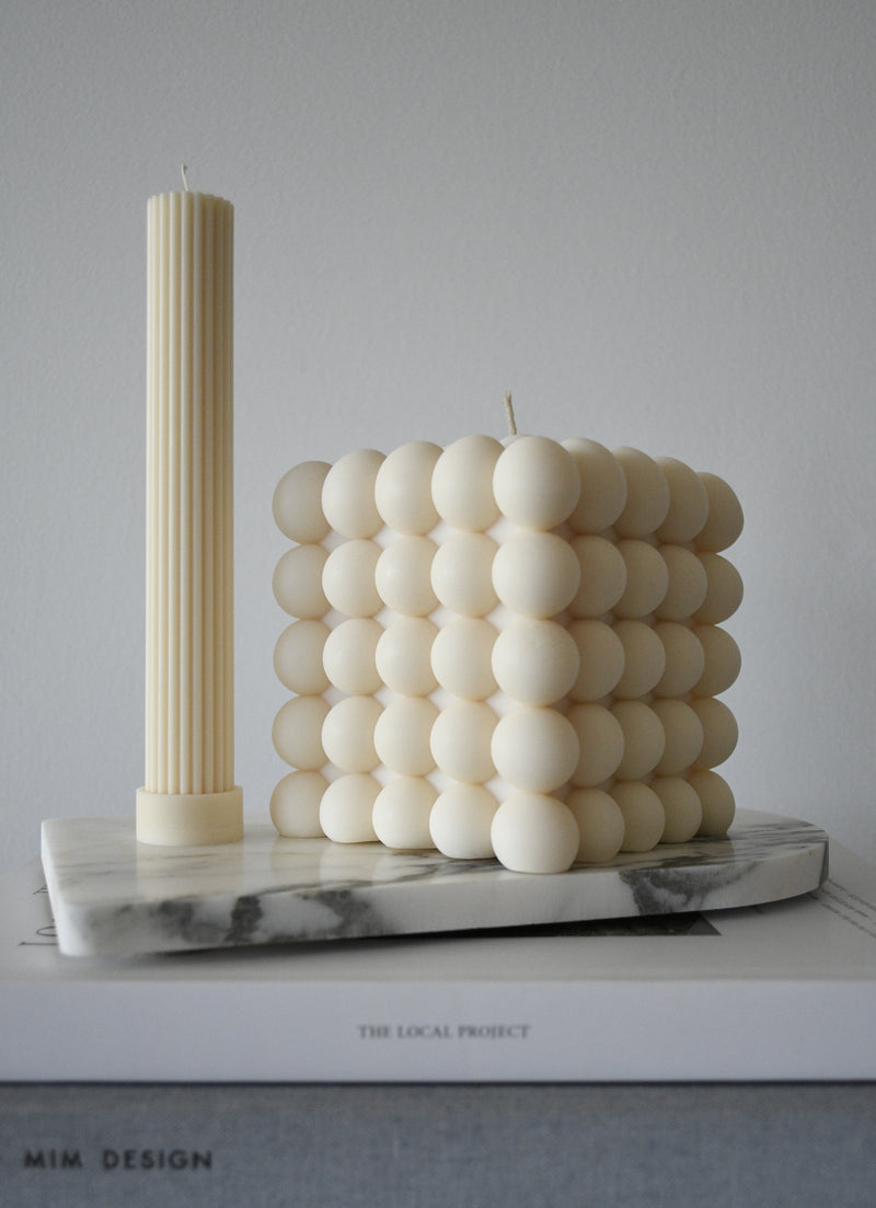 GIANT BUBBLE CANDLE | Sand