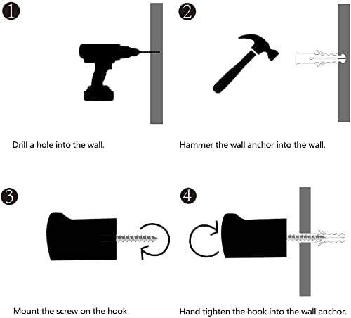 HALF MOON WALL HOOK SMALL | Black Nickel