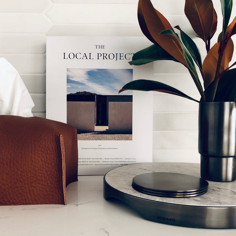 CIRCLE COASTERS | Black Nickel | Set of 4