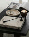 ROUND STONE TRAY | Travertine
