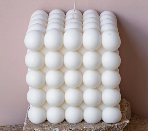 GIANT BUBBLE CANDLE | White
