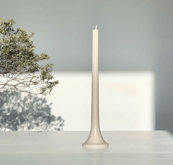 CANDLES TAPER | Stone | Set of 2 - Shop premium Home Decor for modern interiors - premium homewares - luxury home decor online