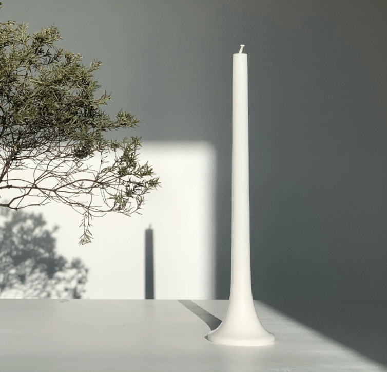 CANDLES TAPER | White | Set of 2 - Shop premium Home Decor for modern interiors - premium homewares - luxury home decor online