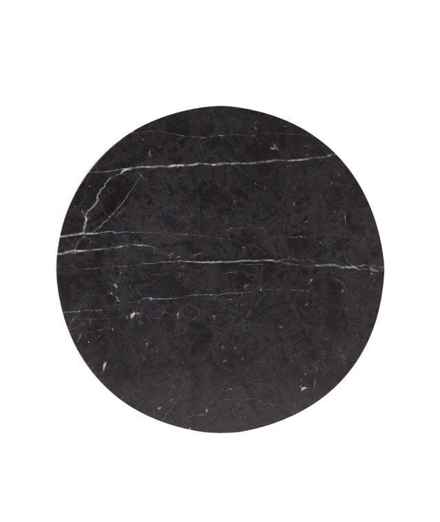CIRCLE MARBLE TRIVET | Black Home Decor B E H R & C O.