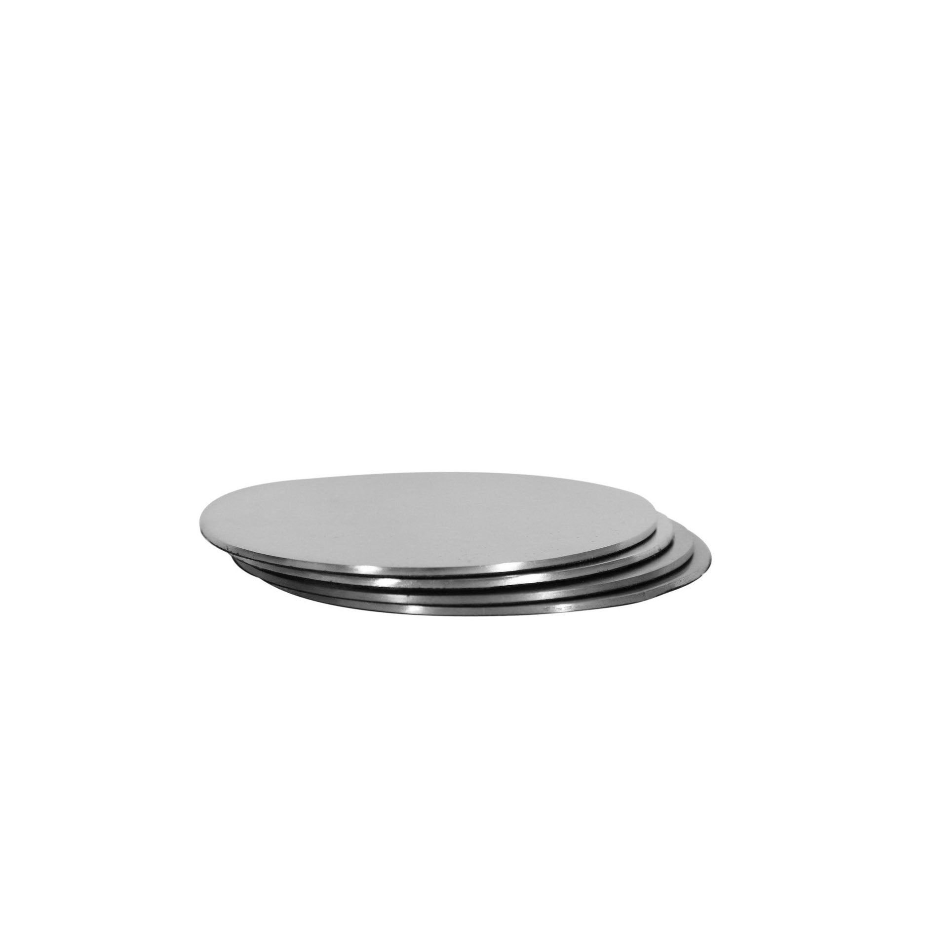 CIRCLE COASTERS | Nickel | Set of 4