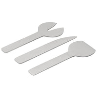 GEO 3-PIECE CHEESE SET | Brushed Nickel - Shop premium Home Decor for modern interiors - premium homewares - luxury home decor online