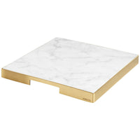 GEO GRAZING BOARD SQUARE | Brass & Carrara - Shop premium Home Decor for modern interiors - premium homewares - luxury home decor online