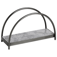 GEO NAPKIN HOLDER | Black Nickel & Grey Tundra - Shop premium Home Decor for modern interiors - premium homewares - luxury home decor online
